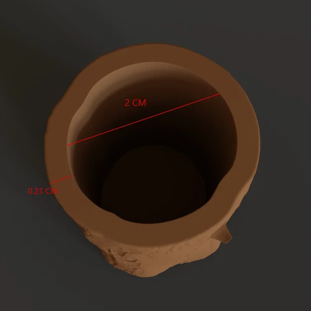 Chân nến hình khúc cây (Tree Trunk candle holder) - Image 4