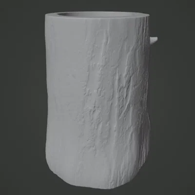 Chân nến hình khúc cây (Tree Trunk candle holder) - Image 5