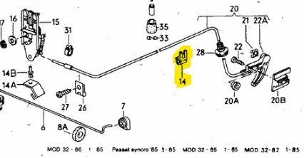 Clip VW OE - 431 971 848 C - Image 3