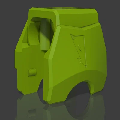 Phần ngực Dummy 13 in 3D với logo RatRig độc đáo