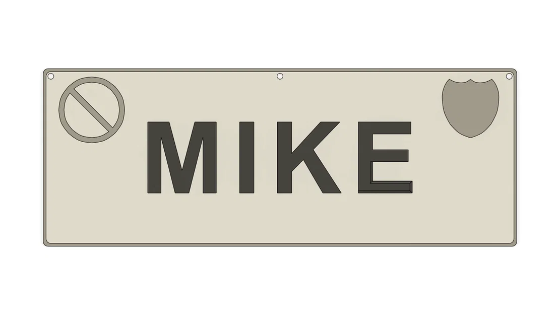 Bảng số xe / Bảng treo cửa (License plate / Door sign) - Image 1