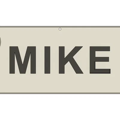 Bảng số xe / Bảng treo cửa (License plate / Door sign)
