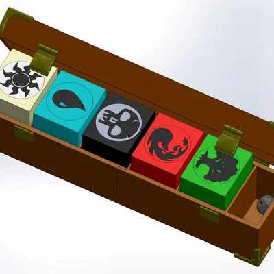 Rương đựng 5 Deck Box Magic The Gathering