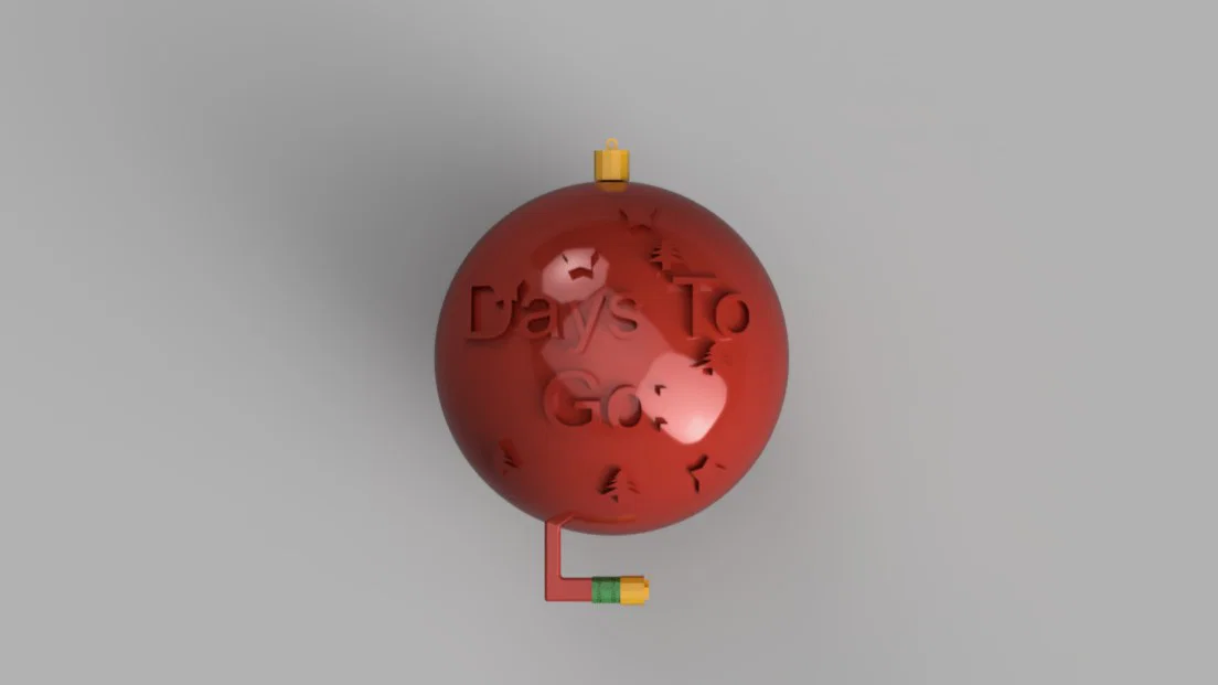 Quả châu Noel đếm ngược Advent có ngăn chứa đồ (Christmas Advent Counter Bauble) - Image 1