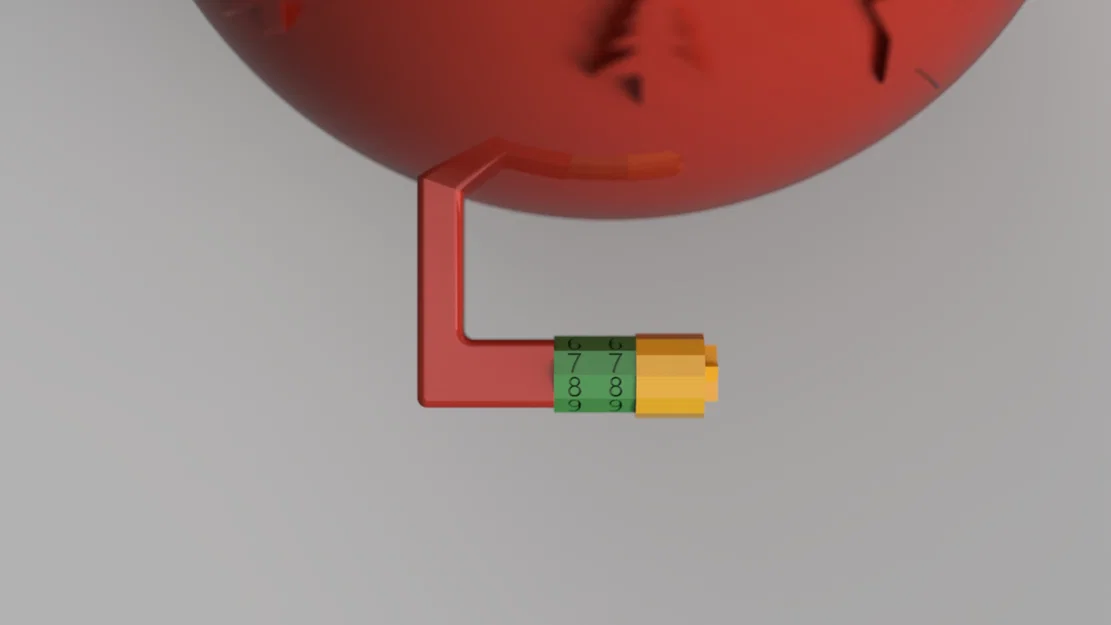 Quả châu Noel đếm ngược Advent có ngăn chứa đồ (Christmas Advent Counter Bauble) - Image 3