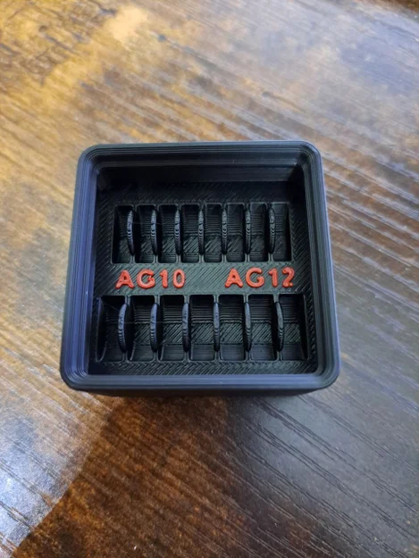 Khay đựng pin cúc áo AG10 và AG12 chuẩn Gridfinity - Image 1
