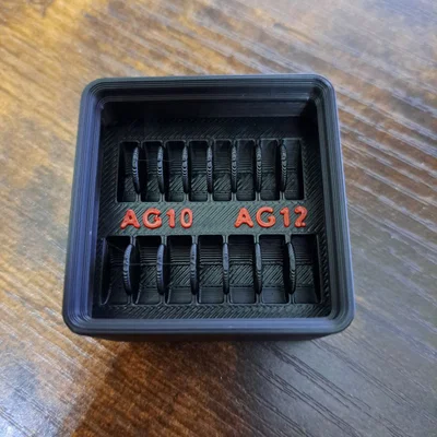 Khay đựng pin cúc áo AG10 và AG12 chuẩn Gridfinity