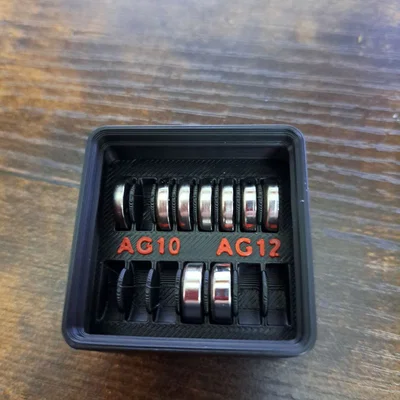 Khay đựng pin cúc áo AG10 và AG12 chuẩn Gridfinity