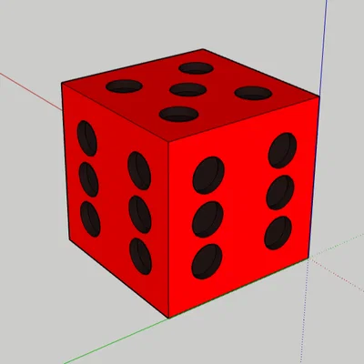 Con xúc xắc may mắn - Đồ chơi in 3D hài hước