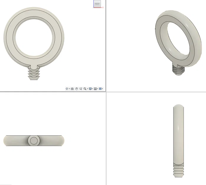 Vòng 30x10mm cho giác hút silicone (ngàm 8mm) - Image 3
