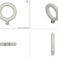 Vòng 30x10mm cho giác hút silicone (ngàm 8mm) - Thumbnail 3