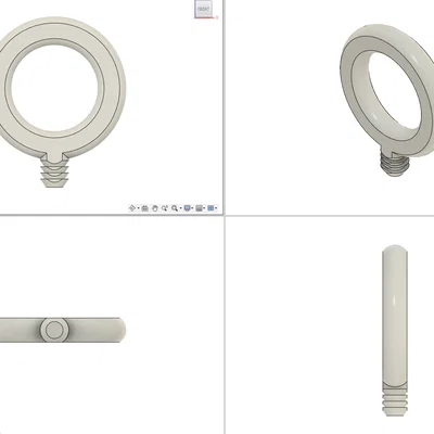 Vòng 30x10mm cho giác hút silicone (ngàm 8mm)
