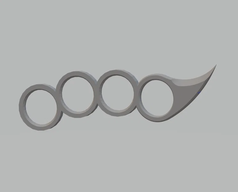Dụng cụ mở thùng hàng 4 ngón tay (4 finger box opener) in 3D - Image 1