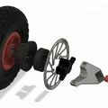 Thắng đĩa cho xe kéo tay Handcrat (Bollerwagen Bremse) - Disk brake Shimano MT200 - Thumbnail 1