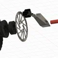 Thắng đĩa cho xe kéo tay Handcrat (Bollerwagen Bremse) - Disk brake Shimano MT200 - Thumbnail 2