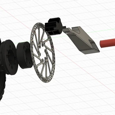 Thắng đĩa cho xe kéo tay Handcrat (Bollerwagen Bremse) - Disk brake Shimano MT200