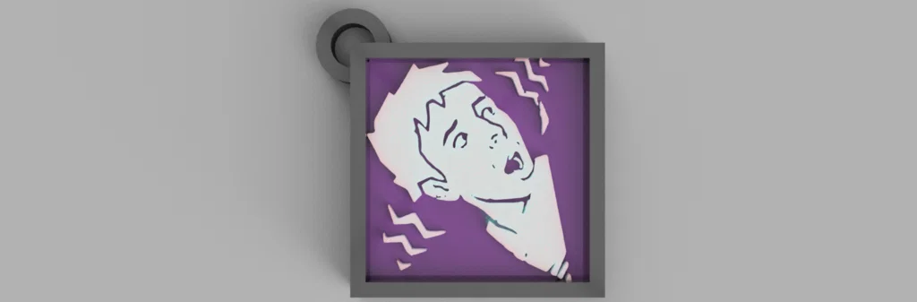 Mô hình móc khóa Charm Premonition từ Dead by Daylight - In 3D cực chất - Image 1