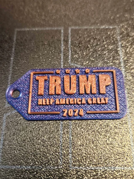 Móc khóa 3D chủ đề TRUMP - Phụ kiện cá tính, in dễ dàng - Image 1