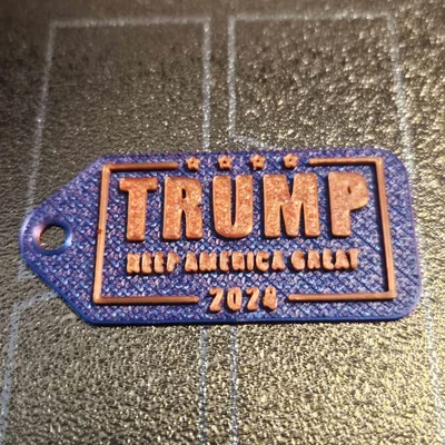 Móc khóa 3D chủ đề TRUMP - Phụ kiện cá tính, in dễ dàng