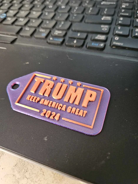Móc khóa 3D chủ đề TRUMP - Phụ kiện cá tính, in dễ dàng - Image 2