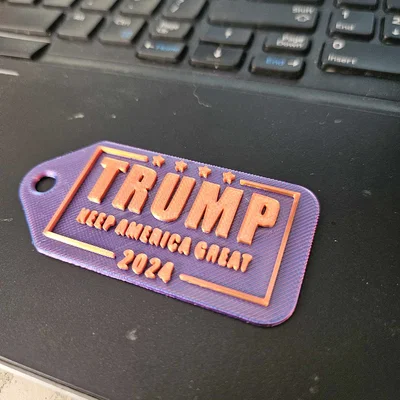 Móc khóa 3D chủ đề TRUMP - Phụ kiện cá tính, in dễ dàng