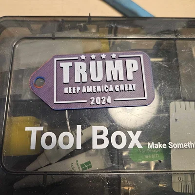 Móc khóa 3D chủ đề TRUMP - Phụ kiện cá tính, in dễ dàng