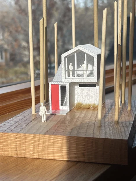 Mô hình Cabin tí hon (Tiny House) - In 3D không cần hỗ trợ - Image 1