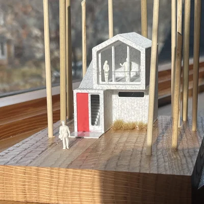 Mô hình Cabin tí hon (Tiny House) - In 3D không cần hỗ trợ