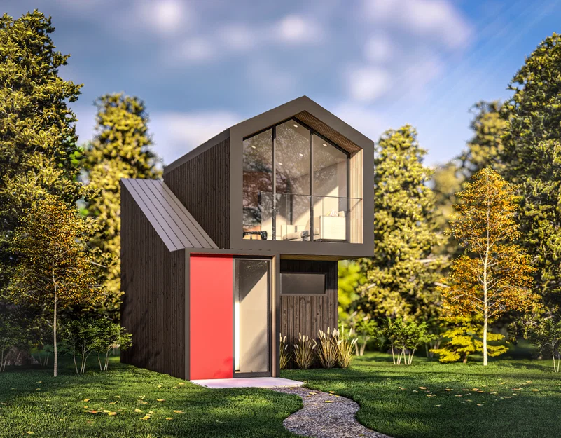 Mô hình Cabin tí hon (Tiny House) - In 3D không cần hỗ trợ - Image 2