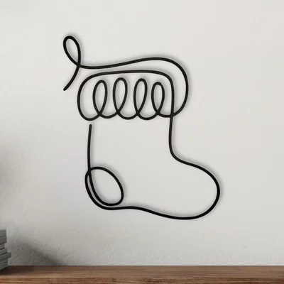 Tác phẩm nghệ thuật treo tường hình tất Giáng sinh (Christmas Stocking)
