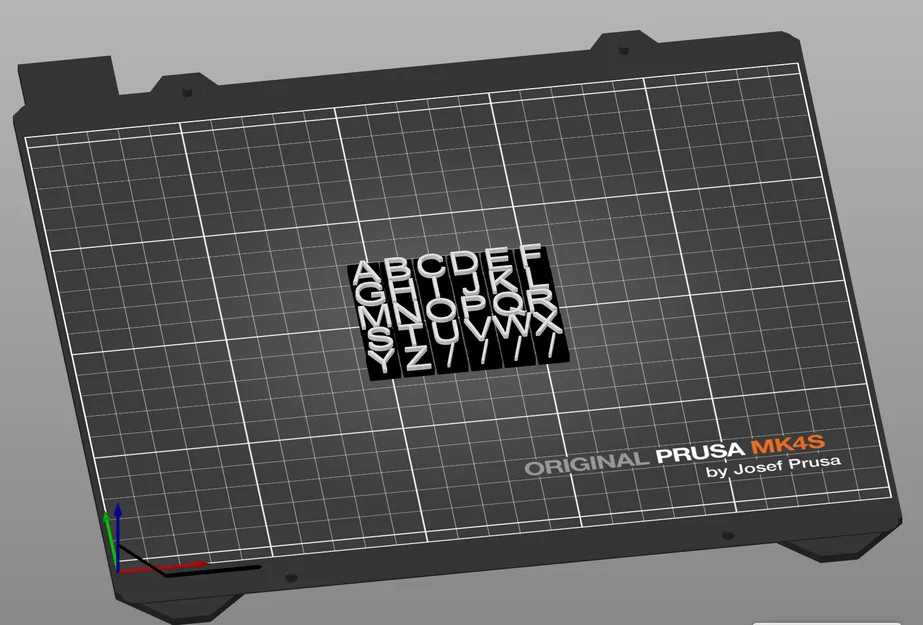 Bộ Mô Hình Bảng Chữ Cái Alphabet 26 Ký Tự Siêu Nhỏ In 3D - Image 1