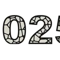 Mô hình số 2025 phong cách Voronoi nghệ thuật in 3D - Thumbnail 1