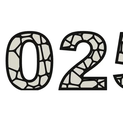 Mô hình số 2025 phong cách Voronoi nghệ thuật in 3D
