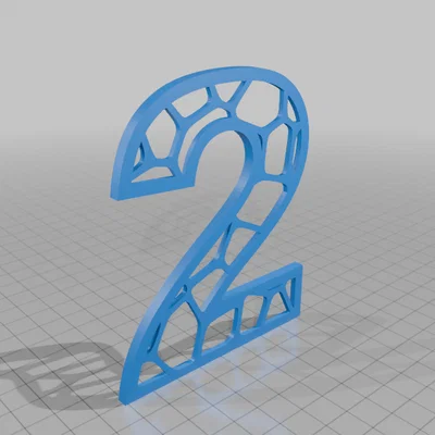 Mô hình số 2025 phong cách Voronoi nghệ thuật in 3D