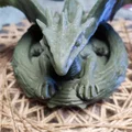 Mô hình rồng con trong tổ (Dragon in its nest) - Tác phẩm nghệ thuật 3D - Thumbnail 3