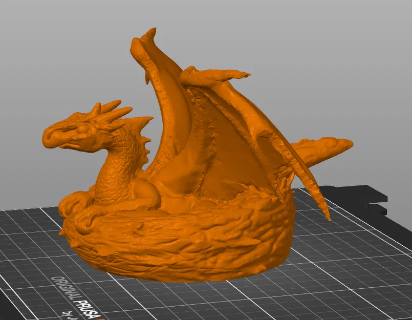 Mô hình rồng con trong tổ (Dragon in its nest) - Tác phẩm nghệ thuật 3D - Image 4