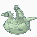 Mô hình rồng con trong tổ (Dragon in its nest) - Tác phẩm nghệ thuật 3D - Thumbnail 8
