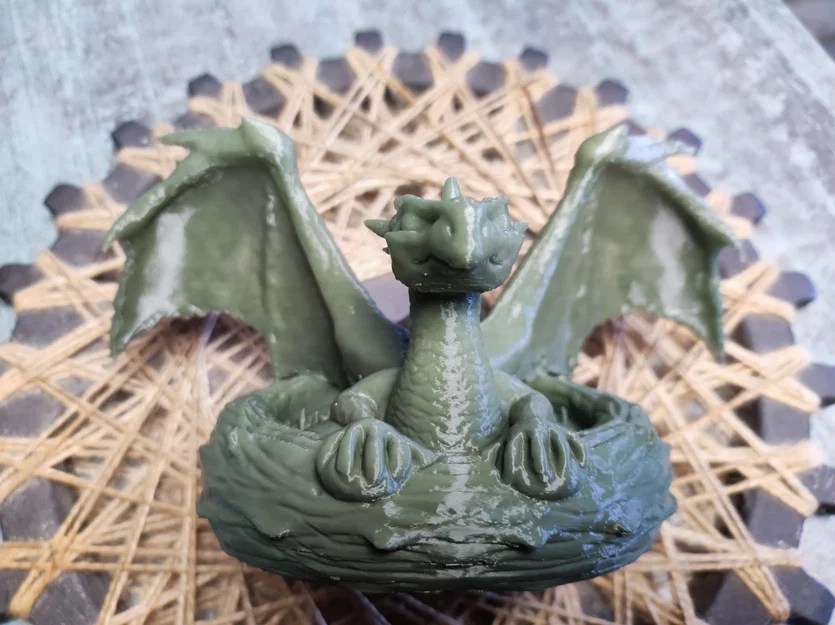 Mô hình rồng con trong tổ (Dragon in its nest) - Tác phẩm nghệ thuật 3D - Image 16