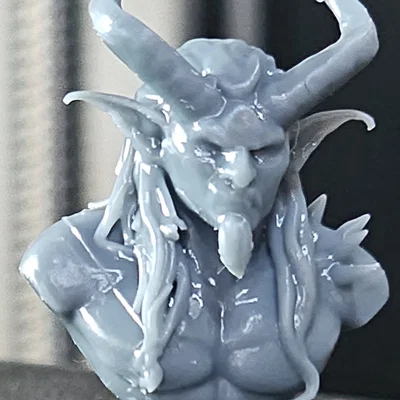 Mô hình tượng bán thân nam Tiefling cực chất cho người chơi D&D