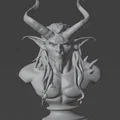 Mô hình tượng bán thân nam Tiefling cực chất cho người chơi D&D - Thumbnail 2