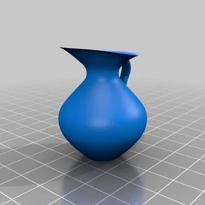 Mô hình bình đựng sữa thiết kế miệng vịt độc đáo (Duck Lipped Jug)