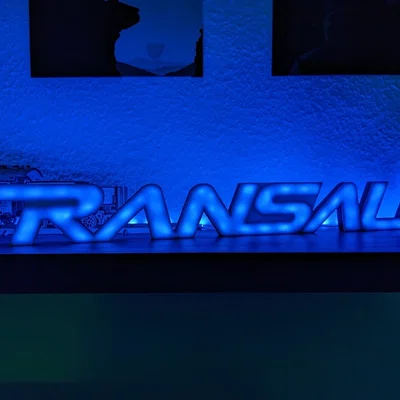 Bảng Đèn Neon Logo Honda Transalp (LED)