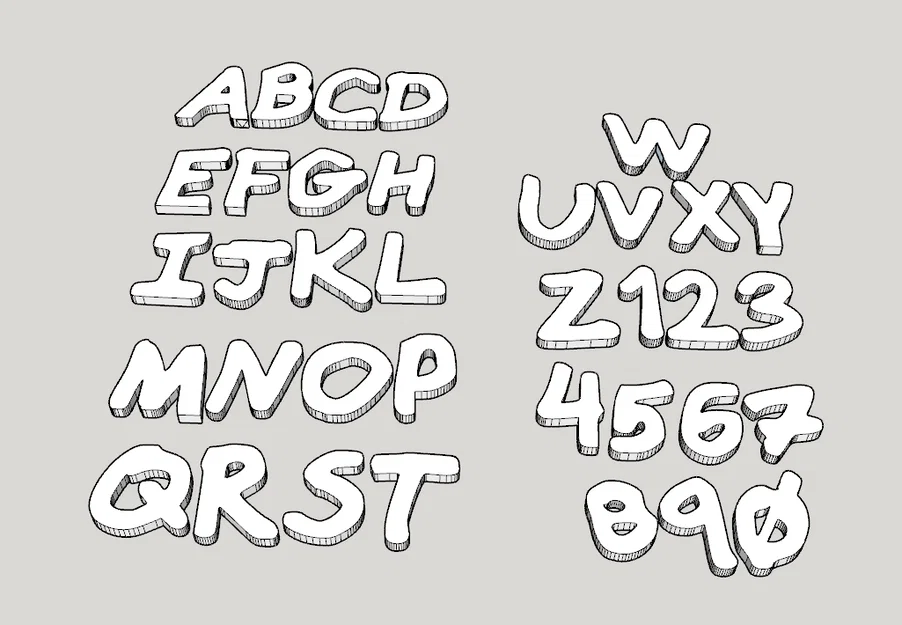 Bộ Chữ Cái và Số Nam Châm 3D (Alphabet Magnets) Độc Đáo - Image 1