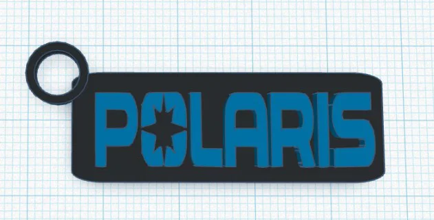 Móc khóa in 3D Polaris cá nhân hóa độc đáo - Image 1