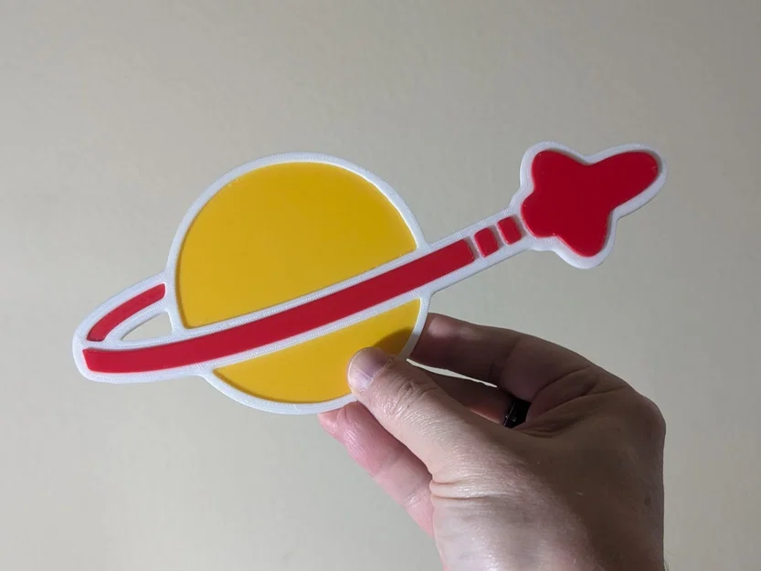Mô hình 3D Logo Classic Space hoài cổ đầy ấn tượng - Image 1
