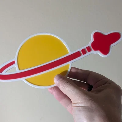 Mô hình 3D Logo Classic Space hoài cổ đầy ấn tượng
