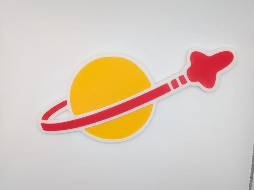 Mô hình 3D Logo Classic Space hoài cổ đầy ấn tượng - Image 2
