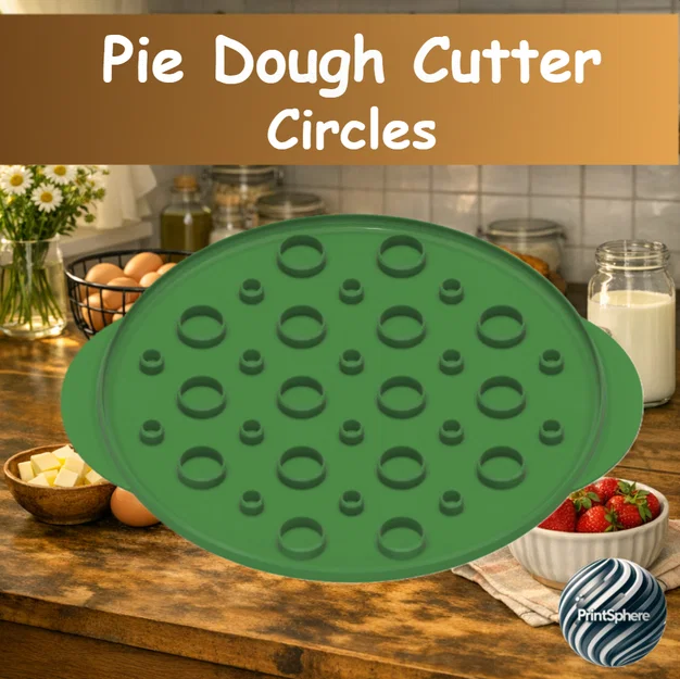 Baking - Pie Cutter - Circles (Khuôn cắt mặt bánh pie hình tròn) - Image 1
