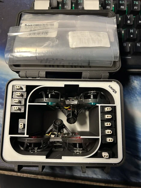 Hộp đựng Tiny Whoop đôi (65mm) - Image 3