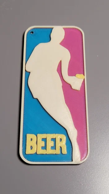 Mẫu in 3D Huy hiệu Beer NAA - Phụ kiện móc khóa cực chất - Image 1